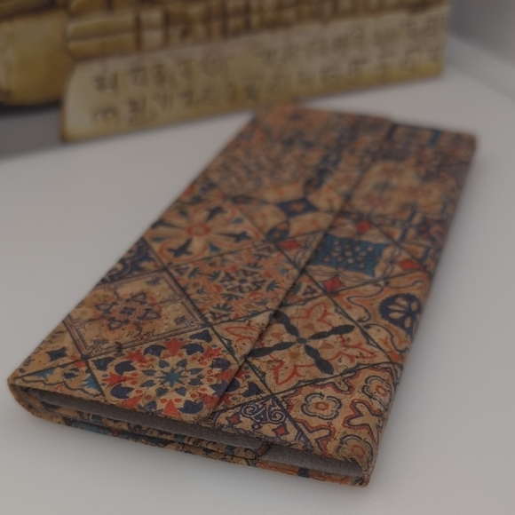 Boho Pattern cork Eyeglass Case sunglasses Holder - Picture 4 of 5